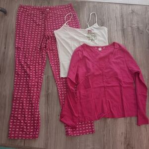 New Y2K Victoria's Secret Mode International 3 Pieces Pajama Set